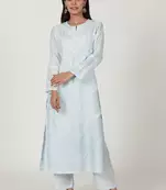 Grey cotton kurta & pant set