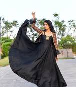 Black jacket & gown set