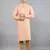 Woven Design Kurta Set - Peach