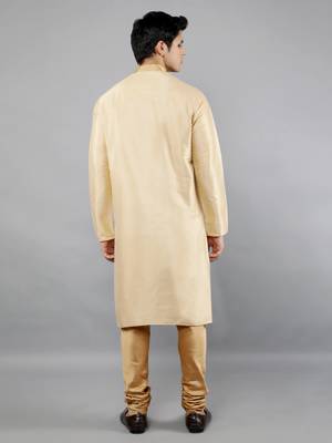 Woven Design Kurta Set - Gold 5