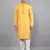 Woven Design Kurta Set - Mustard