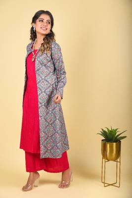 Multi-color tailored jacket dress Set 2