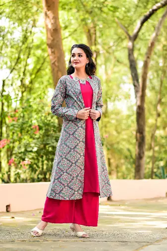 Multi-color tailored jacket dress Set