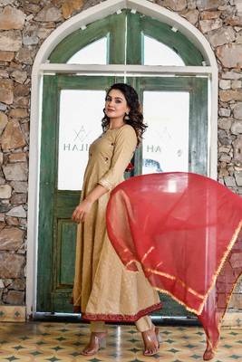 sands & mahogany bias cut empire anarkali set 2