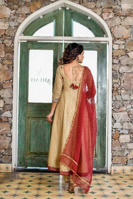 sands & mahogany bias cut empire anarkali set 3