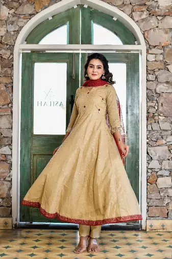 sands & mahogany bias cut empire anarkali set