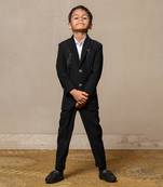 Elegant blacksuit with sequined accents