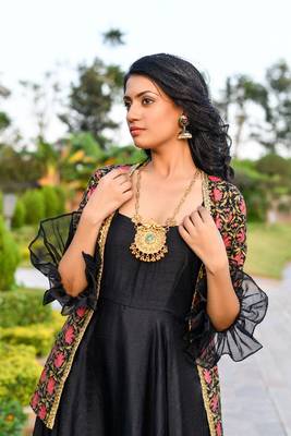 Black jacket & gown set 2