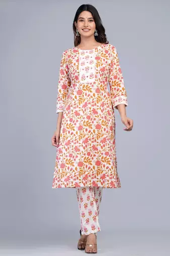 Multicolor cotton printed kurti