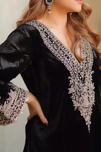 Rasha - long a-line chauga with salwar