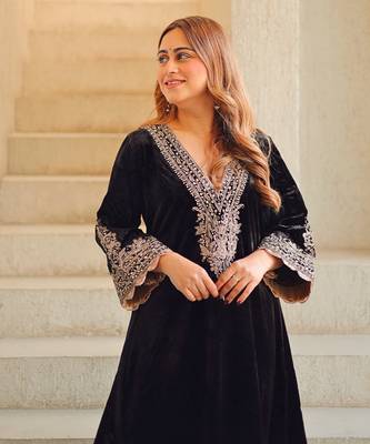 Rasha - long a-line chauga with salwar 4
