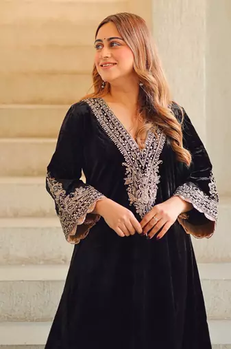 Rasha - long a-line chauga with salwar