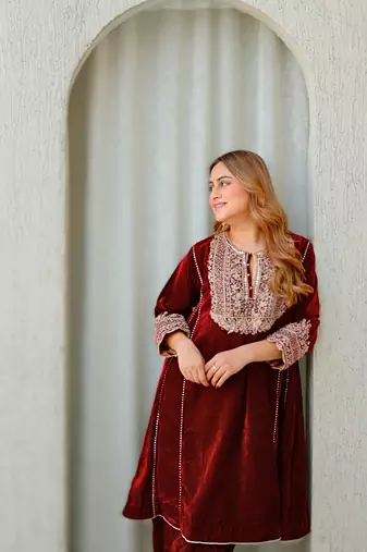 Nisreen - short kalidaar chauga with salwar