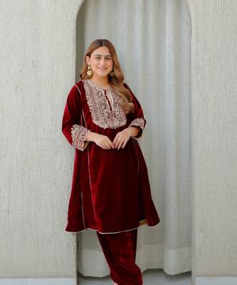 Nisreen - short kalidaar chauga with salwar 1