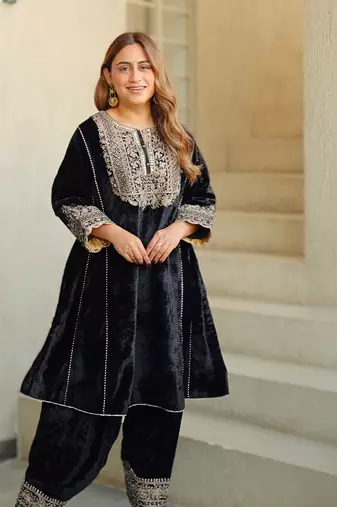 Nisreen - short kalidaar chauga with salwar