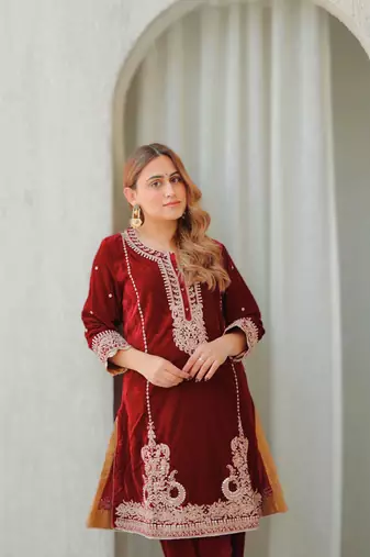 Ayat - short kurta with salwar