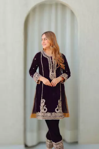Ayat - short kurta with salwar