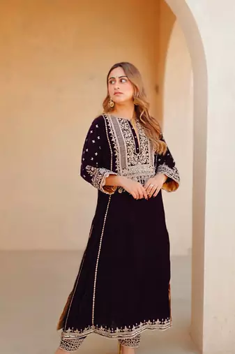 Marya - long a-line kurta with salwar