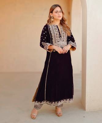 Marya - long a-line kurta with salwar 1