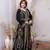 Black color Handmade Moroccan Kaftan with hijjab