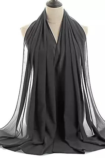 Grey color Handmade Moroccan Kaftan with hijjab