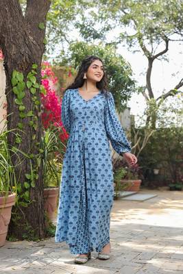 Aqua rayon top & pant 1