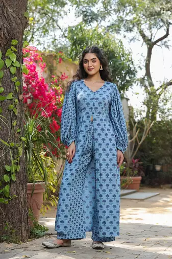 Aqua rayon top & pant
