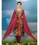 Maroon  organja  kurti bottom  dupatta set