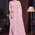 Pink Sequin Resham Embroidered Georgette Saree With Matching Blouse Piece