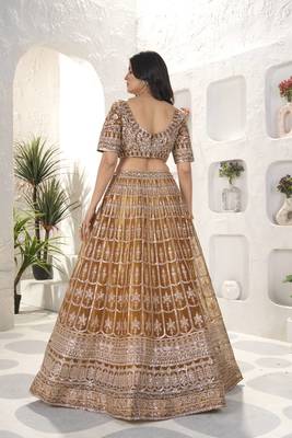 copper Designer  Wedding Lehenga Choli for Women 2