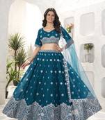 teal Designer  Wedding Lehenga Choli for Women