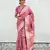 Pink art silk saree for festivals