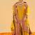 Mehan mustard short kurta with gharara and dupatta