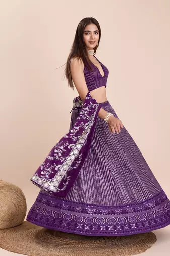 Designer Bollywood Style Wedding Wear Lehenga Choli