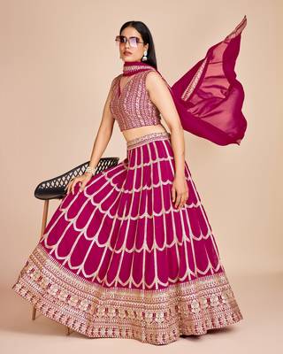 Designer Bollywood Style Wedding Wear Lehenga Choli 2