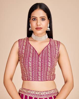 Designer Bollywood Style Wedding Wear Lehenga Choli 3