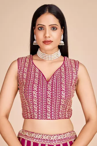 Designer Bollywood Style Wedding Wear Lehenga Choli