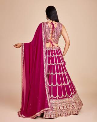 Designer Bollywood Style Wedding Wear Lehenga Choli 4