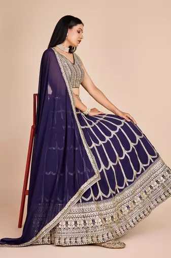 Designer Bollywood Style Wedding Wear Lehenga Choli