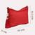 red tan polyester vegan leather sling bag