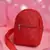 uno valentine red polyester diamond quilted sling bag