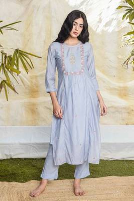 Powder blue  cyprus kurta set 1