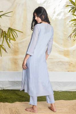 Powder blue  cyprus kurta set 2