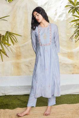 Powder blue  cyprus kurta set 5