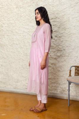 Blush pink cyprus kurta set 2