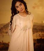 Ivory pink lovebirds kurta and pant set