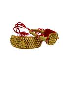 Stone stud gold plated  pouchi color golden material brass  size adjustable