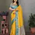 Yellow soft silk woven designed patola saree