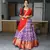 Purple Silk Printed Lehenga Set