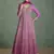 Pink georgette embroidered anarkali suit